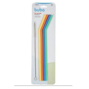 Imagem de Kit Repositor Com Canudos 4 Unidades +  Escova De Limpeza - Buba