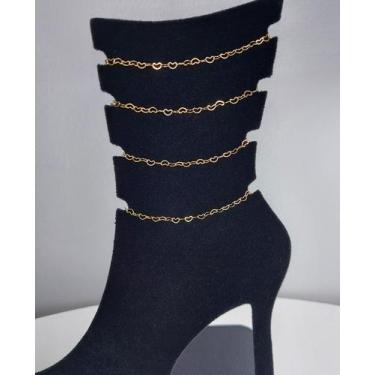 Imagem de Tornozeleira coração - LLA'MARI SEMIJOIAS 