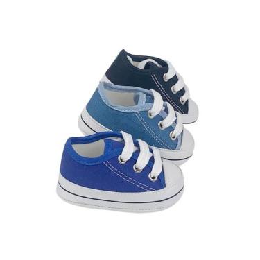 Imagem de Kit Com 3 Pares Sapatinho De Bebeê Recém Nascido Direto Da Fabrica - D