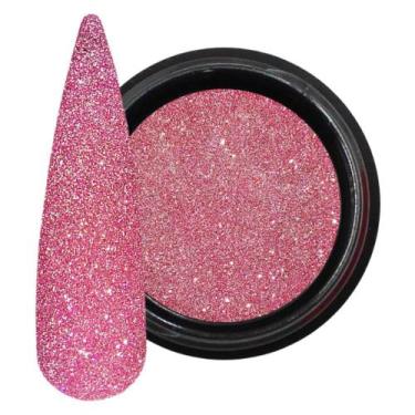 Imagem de Glitter refletivo rosa cristal neon holo 2g mix da jo reflexivo decora