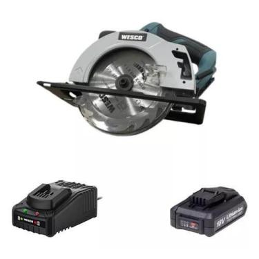 Imagem de Serra Circular Wesco Ws2934 + Bateria 2ah 18v E Carrg Bivolt