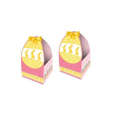 Imagem de Caixa surpresa Ovo de Páscoa Cores Rosa 8 Uni Regina Festas - Inspire 