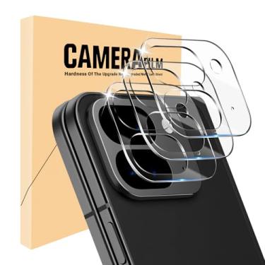 Imagem de Pacote com 3 protetores de lente para câmera Google Pixel 9 Pro, vidro temperado, dureza 9, protetor de tela de alta definição antiarranhões para Pixel 9 Pro Fold