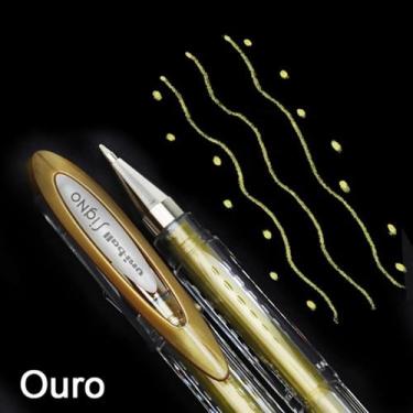 Imagem de Caneta Gel Uni-Ball Signo NOBLE METAL 0.8mm Metálica, BRONZE