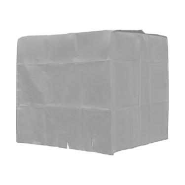 Imagem de Nishiyuenyi Capa Protetora para Tanque de água IBC, à Prova de Poeira, 1000L, Capa para Barril de Tonelada, Lona de Tecido Oxford com Zíper para Barril de Chuva, Prata