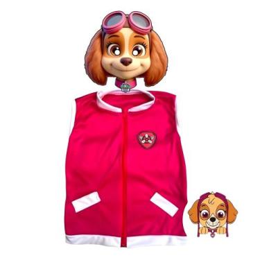 Imagem de Colete Infantil Skye Com Máscara 3D - SGB MODAS, 4 (2 á 3 anos)