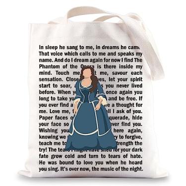Imagem de BWWKTOP Phantom Of The Opera Bolsa de Ombro Musical Teatro Presentes Fantasma da Ópera Mercadoria Musical, In Sleep He, One Size