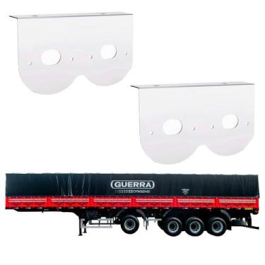 Imagem de 2 Suportes Lanterna 2 Marias Guerra 65mm Inox - DW Componentes