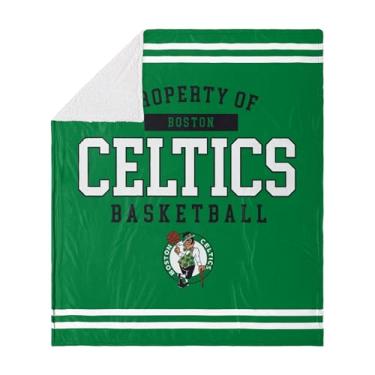 Imagem de FOCO Cobertor de lã sherpa Boston Celtics NBA - 152 x 177 cm