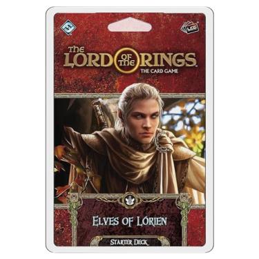 Imagem de The Lord of the Rings The Card Game Elves of Lorien STARTER DECK - Cooperative Adventure Game, Strategy Game, Ages 14+, 1-4 Players, 30-120 Min Playtime, Made by Fantasy Flight Games