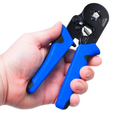 Imagem de Alicate Crimpar Prensa Terminal Ilhos Tubular De 0,25 Até 10mm² Crimpador Ferramenta Profissional para Reparos Elétricos Rápidos Alicate de Crimpagem