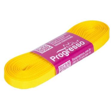 Imagem de Fita Gorgurão Progresso 7mm nº1 - 10m Cor 763 Amarelo Gema - 01 unidad