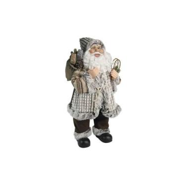 Imagem de Papai Noel Rústico Off With e Marrom Presentes 60CM - Magizi