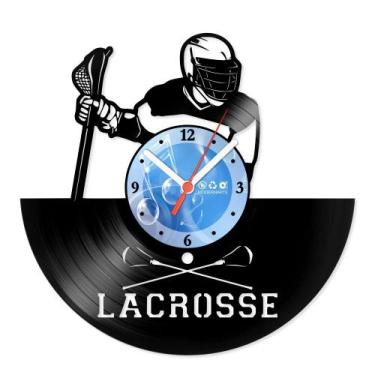 Imagem de Relógio De Parede Disco Vinil Esportes - Lacrosse - VES-140 - Modernar