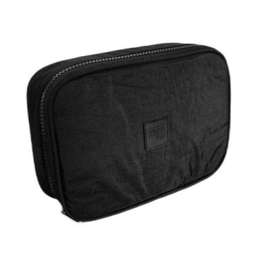 Imagem de Estojo Escolar Box Nylon Retangular Zíper Yepp MB13029-E, Preto