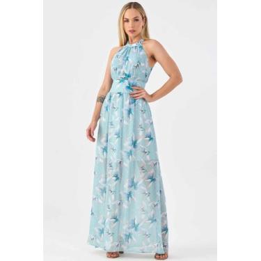 Imagem de Vestido Longo PKS Frente Única Estampado Floral, M