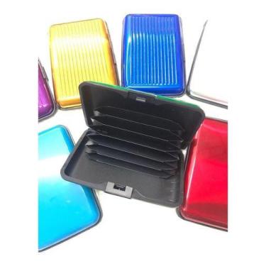 Imagem de Porta Cartão Acrílico 6 Divisórios - oem, Vermelho