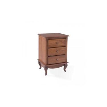 Imagem de Cômoda Country Clean 3 Gavetas 58 Cm Sem Dvd - Pinhão - Tommy Design -