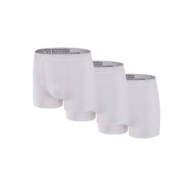 Imagem de Kit com 3 Cueca Boxer Trifil CE4620/4620 - Brancas, Sortida, M