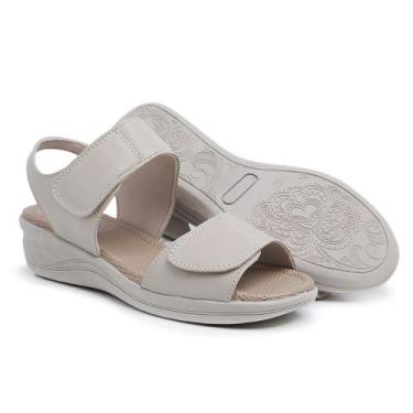 Imagem de Sandália Papete Feminina Ortopédica Couro Dia a Dia Conforto - PIZAFLE