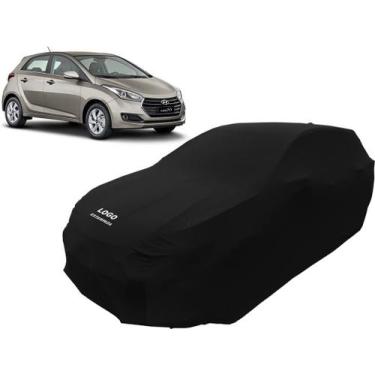 Imagem de Capa De Tecido Para Proteção Do Carro Hyundai Hb20 Luxo - Mz, Preta
