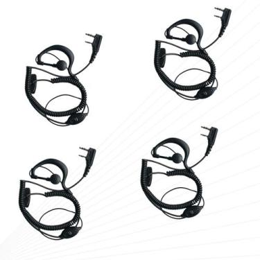 Imagem de Kit 4 Fone Lapela Talkabout Para Rádio Baofeng Uv-16 Plus - Lellis Roc