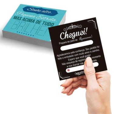 Imagem de Cartão agradecimento Cliente pela compra + Cartão motivacional (variad