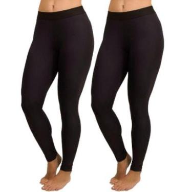 Imagem de KIT 2 Calça Térmica Proteção UV Bella Fiore Adulto Segunda Pele Ciclista Moda Fitness Feminina-Feminino