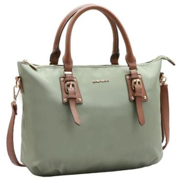 Imagem de Bolsa Chenson Feminina Tote Microfiber 3184594, Verde musgo