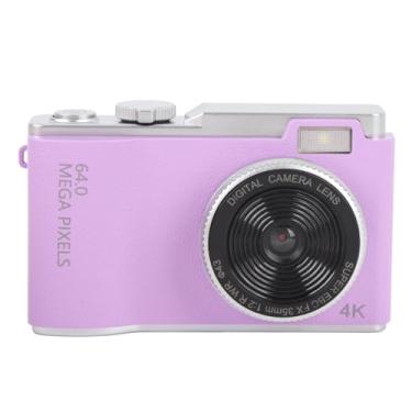 Imagem de Câmera Digital, Câmera Compacta de Apontar e Disparar 4K 64MP Com Câmeras Anti-vibração Com Zoom de 16X para Fotografia, Tela IPS de 2,4 Polegadas, Câmera Portátil de Viagem (Sem