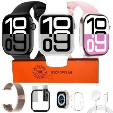 Imagem de Smartwatch W10 Mini Relogio Pequeno Delicado ChatGpt 1Gb Nfc Gps Bluet