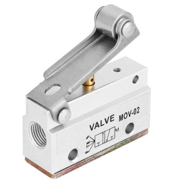 Imagem de Válvula Pneumática de Rolo Akozon G1/8 MOV-02 - Controle de Fluxo de Precisão para Compressor de Ar, Automação e Equipamentos Industriais
