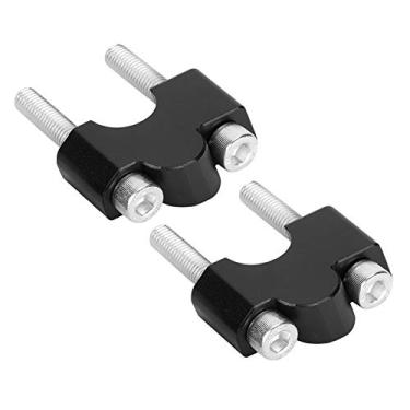 Imagem de Suuonee risers de guidão, adaptador de risers de guidão braçadeira fixa superior tiras largas de alumínio apto para vulcan s 650 vn650 2015-2018