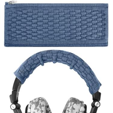 Imagem de Capa de cabeça para suéter de espessamento Geekria, compatível com Sony WH1000XM3, WH1000XM2, MDR1000X, WHCH700N, XB950B1, XB950N1, XB950BT, 1A Headphones/Tecido de malha elástica (azul)