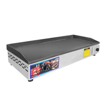 Imagem de Chapa Elétrica De Lanches Inox s/ Prensa 70x30 - SEVEFORT, 110V