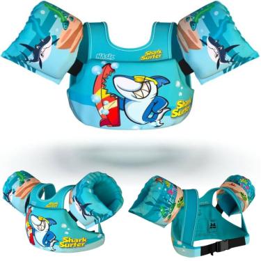 Imagem de Boia Infantil Tubarao com Colete Salva Vidas Nash