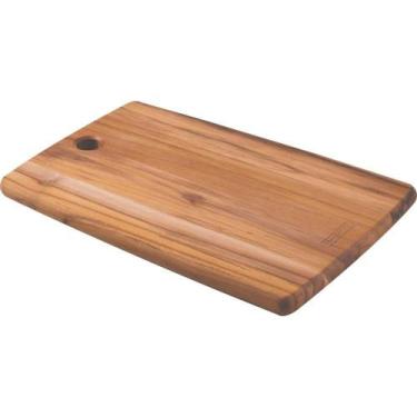 Imagem de Fsc Tábua Retangular Tramontina Kitchen Madeira Teca 28x19cm Tramontin
