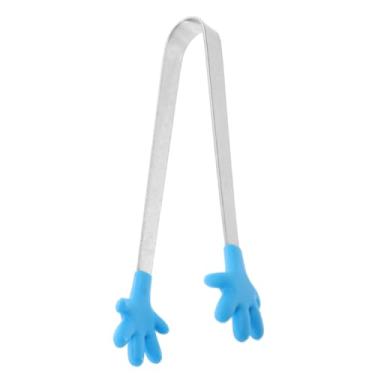 Imagem de Pinças De Açúcar Pinças Minúsculas Pinças Para Cubos De Açúcar Em Aço Inoxidável Pinça De Churrasco Pinças De Silicone Para Cozinhar Pinças De Cozinha Palma Pequena Antiderrapante