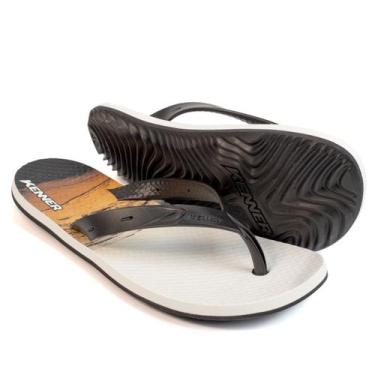 Imagem de Sandália Chinelo Kenner Summer Altinha Original Masculino, Branco, 37