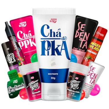 Imagem de Kit 10 Produtos Sex Shop com Gel Deslizante Comestíveis Excitantes Masculino e Feminino Bolinhas Explosivas