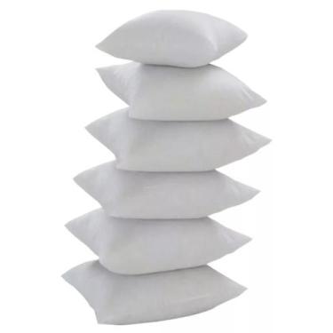 Imagem de Kit 6 Refil Enchimento 60X60 Para Capa Almofada 55cm Macio - HODESTORE