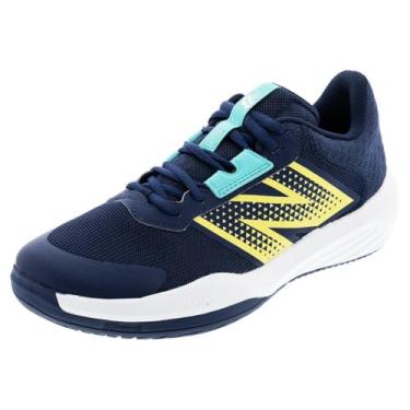 Imagem de New Balance Tênis masculino 696 V6, Branco/Clementine, 46