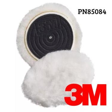 Imagem de Boina de Lã Tecida lavada 3M Branca Hookit 76mm Diâmetro PN85084