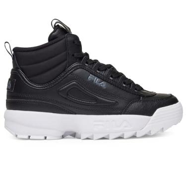 Imagem de Fila Tênis feminino Disruptor II Mid, Preto/Preto/Branco, 37