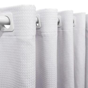 Imagem de Cortina 2,00x1,20 Janela Sala Quarto Cozinha Tecido Piquet - Shoppingn