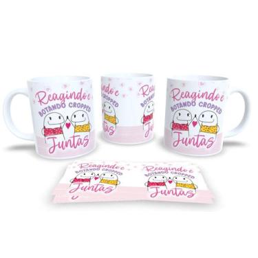 Imagem de Caneca de Porcelana Personalizada Flork Amizades Com Frases Divertidas