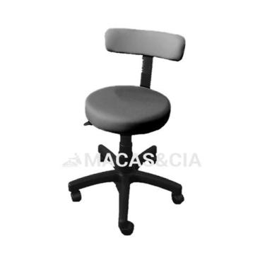 Imagem de Cadeira Mocho Com Encosto Com Ajuste De Altura A Gás Várias Cores - BE