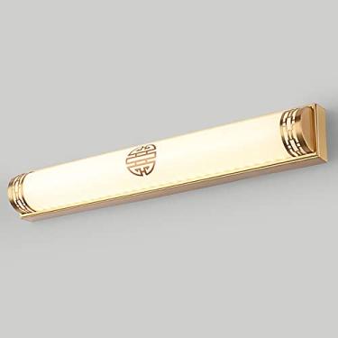 Imagem de Luminária de banheiro linear moderna LED tubo longo arandela de parede branco fosco acrílico penteadeira luzes sobre espelho, estilo japonês 18,9"/24,8" lâmpada de montagem na parede para b