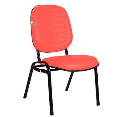 Imagem de Cadeira Empilhável para Igrejas Evangélicas Linha Holy Vermelho