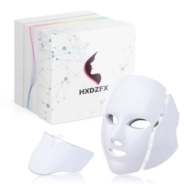 Imagem de Máscara de terapia de luz facial LED hxdzfx 7 cores para acne